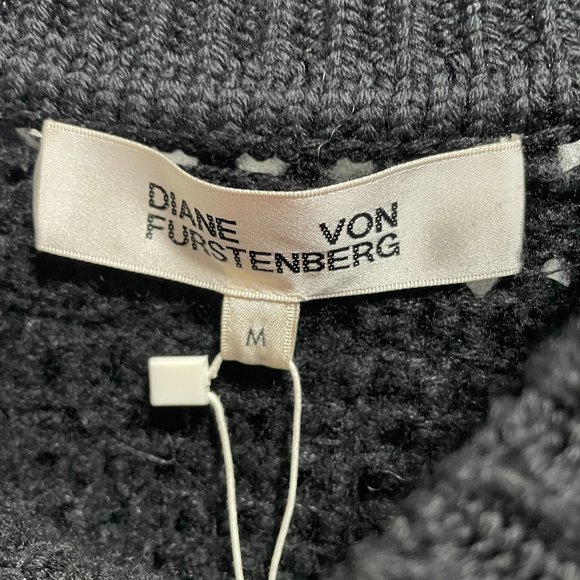 DVF | Diane's Edit | Alix Sequin Pullover in Black Size Med - Picture 7 of 11
